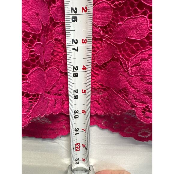 Tuckernuck Lace Willow Blouse Size M Stand Collar Scalloped Hem Desk To Drinks - Picture 8 of 14